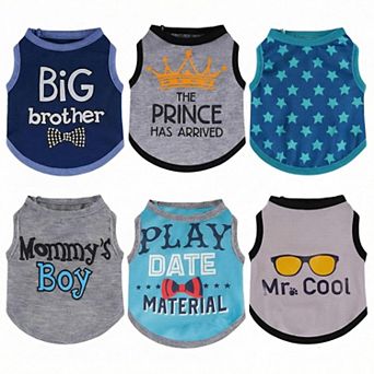 6 Pack Dog Shirts