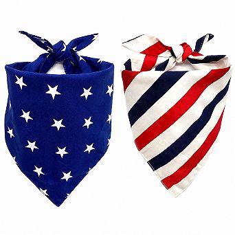 2 Pack XL Dog Bandanas