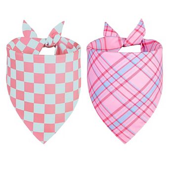 2 Pack Large Dog Bandanas