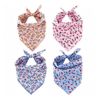 4 Pack XL Dog Bandanas