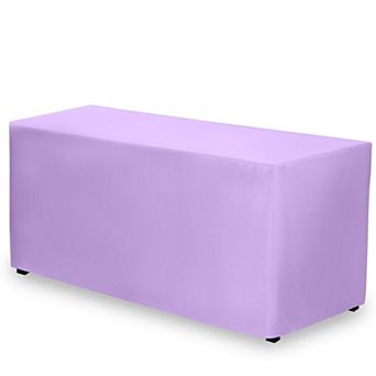 Gee Di Moda Fitted Tablecloth - Heavy Duty Washable Polyester - 6 FT