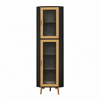 Kings Brand Furniture Corner Display Curio Cabinet