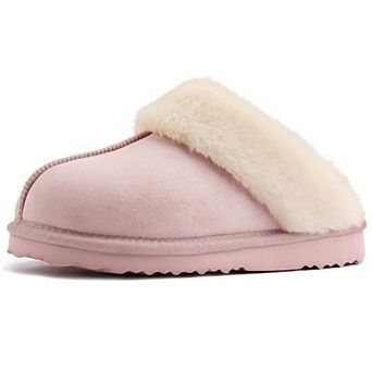 Womens Fuzzy Slippers Warm Slip On Fluffy Winter House Shoes Memory Foam