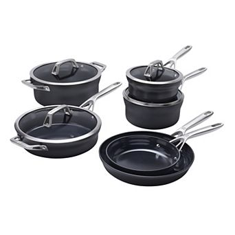 ZWILLING Motion Ceramic Hard Anodized 10 pc Aluminum Nonstick Cookware Set