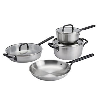 ZWILLING Milano Stainless Steel 7 pc Stainless Steel Cookware Pan Set