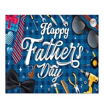 Father’s Day Blue Backdrop