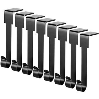 8 pc Metal Christmas Stocking Holders Non Slip Mantel Fireplace Hangers