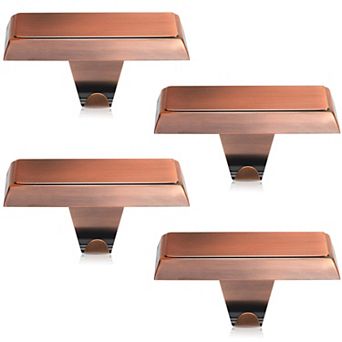 Set of 4 Stainless Steel Christmas Stocking Holders Heavy Duty Mantle Hangers
