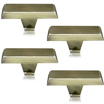 Set of 4 Stainless Steel Christmas Stocking Holders Heavy Duty Mantle Hangers
