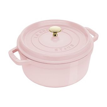 Staub Cast Iron 4-qt Round Dutch Oven - Peony Pink