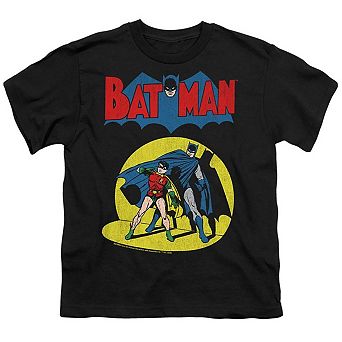Batman And Robin Spotlight Short Sleeve Youth T-Shirt