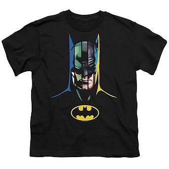 Batman 80 Years Many Faces Short Sleeve Youth T-Shirt