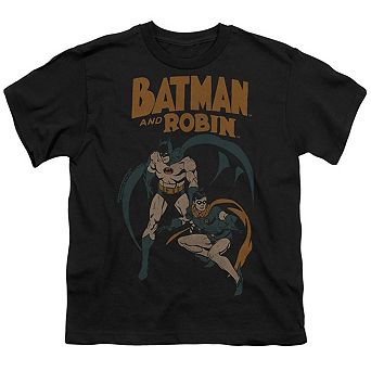 Batman & Robin Vintage 1 Short Sleeve Youth T-Shirt