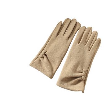 Women's Touchscreen Fleece‑Lined Thermal Windproof Cold‑Weather Gloves