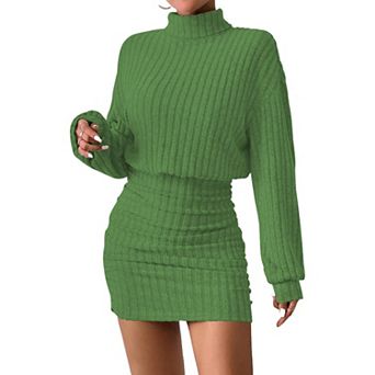 Womens Lightweight Ruched Bodycon Mini Dress