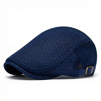 Breathable Mesh Newsboy Hat Adjustable Summer Flat Cap Gatsby Ivy Beret Driving Golf Cap
