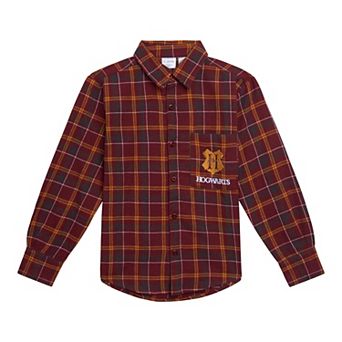 Harry Potter Flannel Button-Down Shirt