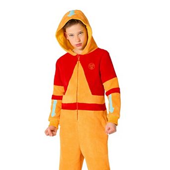Boys 4-16 OppoSuits Avatar's Aang Hooded Union Suit