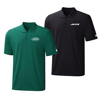 Men's Starter Green/Black New York Jets Two-Pack Logo Polo Set