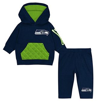 Toddler Outerstuff College Navy Seattle Seahawks Drive Stopper Hoodie & Pants Fleece Set