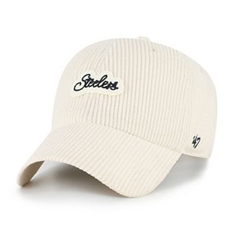 Women's '47 Natural Pittsburgh Steelers Rope Script Clean Up Adjustable Hat
