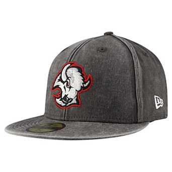 Men's New Era Black Buffalo Sabres Washed 59FIFTY Fitted Hat