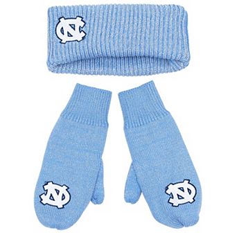 ZooZatz North Carolina Tar Heels Lurex Headband & Mittens Bundle