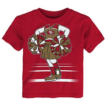 Girls Toddler Outerstuff Scarlet San Francisco 49ers Game Fit T-Shirt