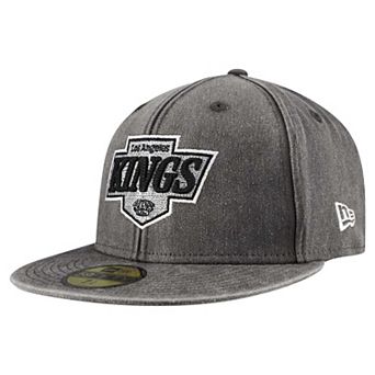 Men's New Era Black Los Angeles Kings Washed 59FIFTY Fitted Hat