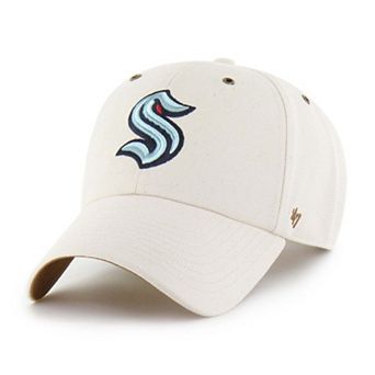 Men's '47 x Carhartt Cream Seattle Kraken Undyed Clean Up Adjustable Hat