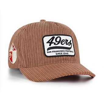 Men's '47 Brown San Francisco 49ers Throwback Corduroy Patch Hitch Adjustable Hat
