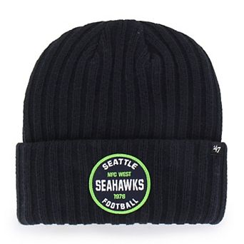 Men's '47 College Navy Seattle Seahawks Ribbed Snowdrift Cuffed Knit Hat
