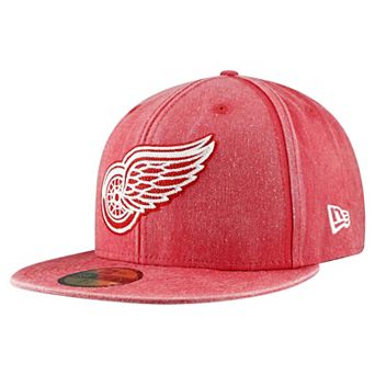 Men's New Era Red Detroit Red Wings Washed 59FIFTY Fitted Hat