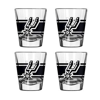 Logo Brands San Antonio Spurs Four-Piece Stripe Shot Glass Set