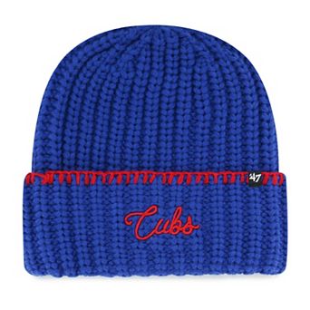Women's '47 Royal Chicago Cubs Blanket Stitch Cuffed Knit Hat