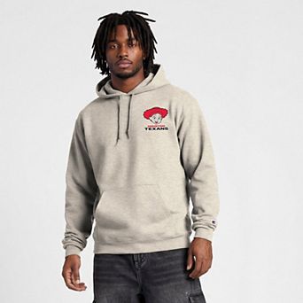 Men's Disney x Champion Oatmeal Houston Texans Powerblend Fullback Hoodie