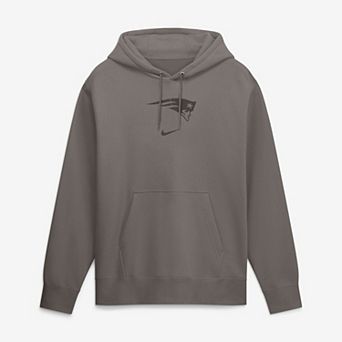 Men's Nike Charcoal New England Patriots Washed Club Fleece Pullover Sweatshirt