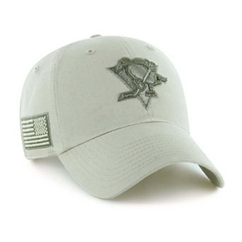 Men's '47 Cream Pittsburgh Penguins OHT Tri-Hit Clean Up Adjustable Hat