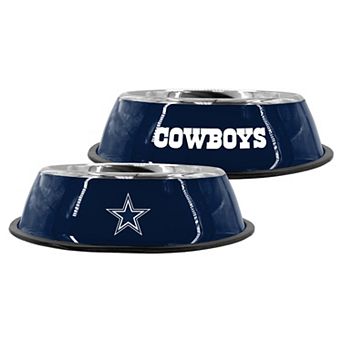 The Memory Company Dallas Cowboys 9" Stainless Steel Pet Bowl