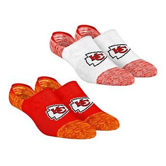 Unisex Rock Em Kansas City Chiefs Two-Pack Marl No-Show Socks