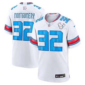 Men's Nike David Montgomery White Houston Texans 2026 Rivalries Collection Game Jersey