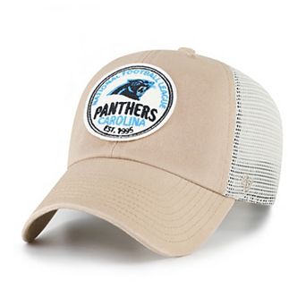 Men's '47 Khaki Carolina Panthers Felton Clean Up Adjustable Hat
