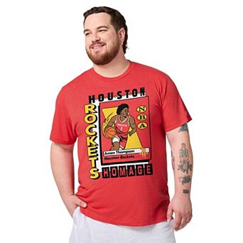 Unisex Homage Amen Thompson Red Houston Rockets Trading Card Tri-Blend T-Shirt