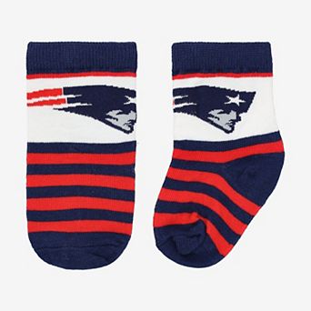 Toddler Starter Navy New England Patriots Rugby Block Socks