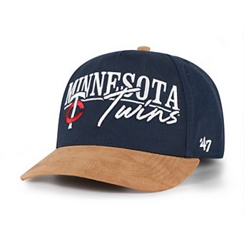 Men's '47 Navy/Light Brown Minnesota Twins Scribe Line Hitch Adjustable Hat