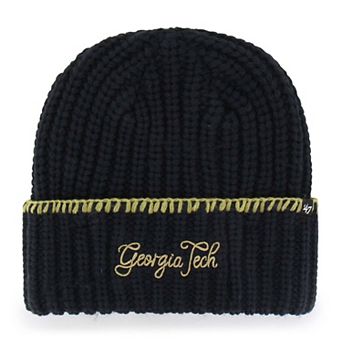 Women's '47 Navy Georgia Tech Yellow Jackets Blanket Stitch Cuff Knit Hat