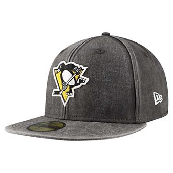 Men's New Era Black Pittsburgh Penguins Washed 59FIFTY Fitted Hat