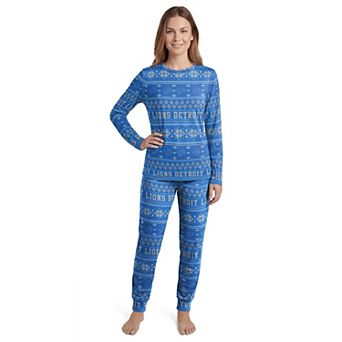 Women's Concepts Sport Blue Detroit Lions Jubilee Sleep Set