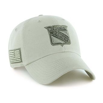 Men's '47 Cream New York Rangers OHT Tri-Hit Clean Up Adjustable Hat