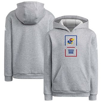 Youth adidas Gray Kansas Jayhawks Team Hoodie